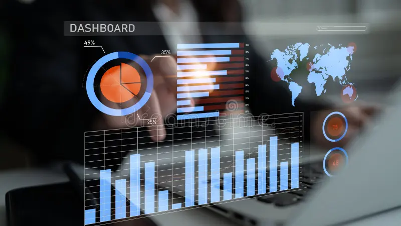 data-visualization-dashboard-graphs-charts-world-map-displaying-business-metrics-analytics-performance-indicators-394776090